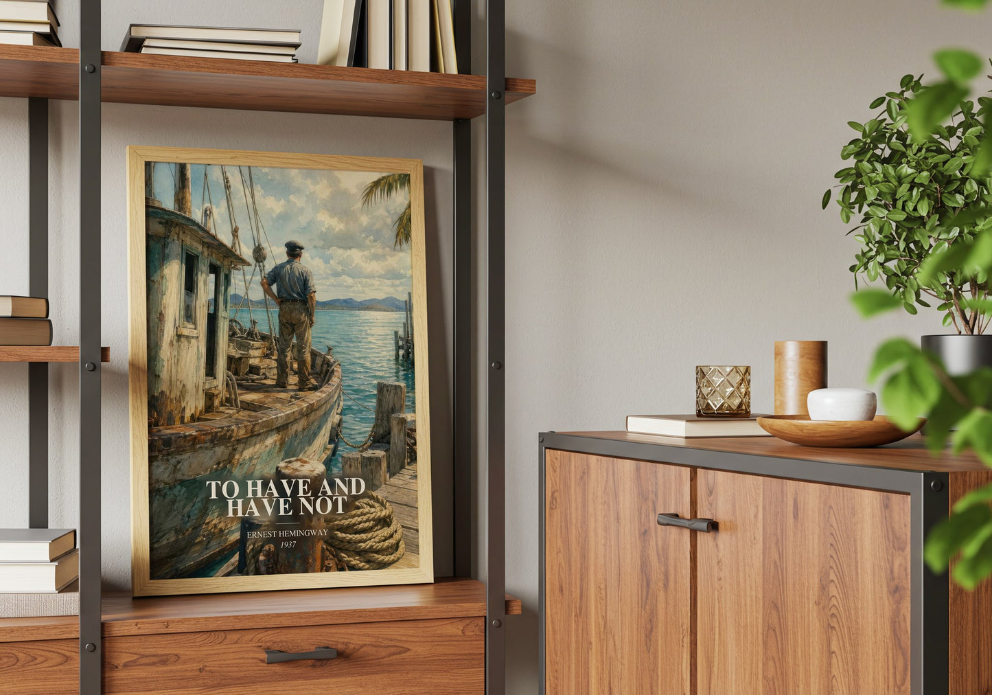 To Have And Have Not book watercolour illustration paper finish options – matte satin gloss