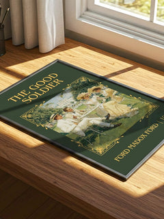 The Good Soldier Classic Book Art Print by Ford Madox Ford – print on a sunlit desk