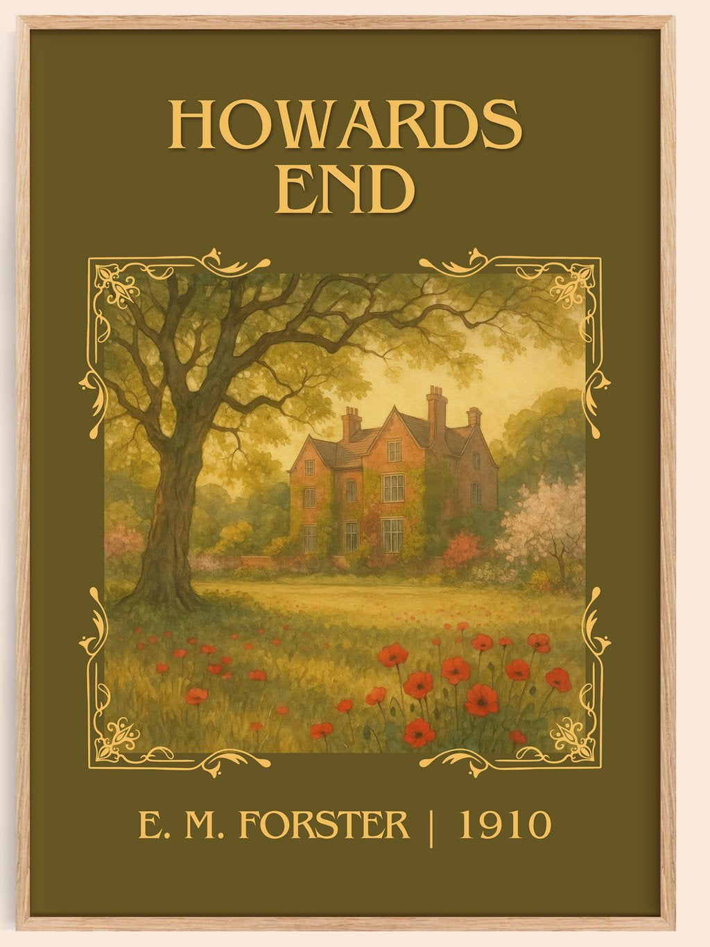 Howards End Classic Book Art Print by E. M. Forster – book poster
