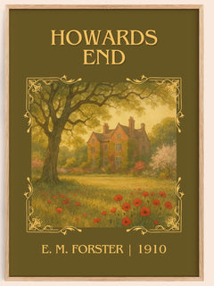 Howards End Classic Book Art Print by E. M. Forster – book poster