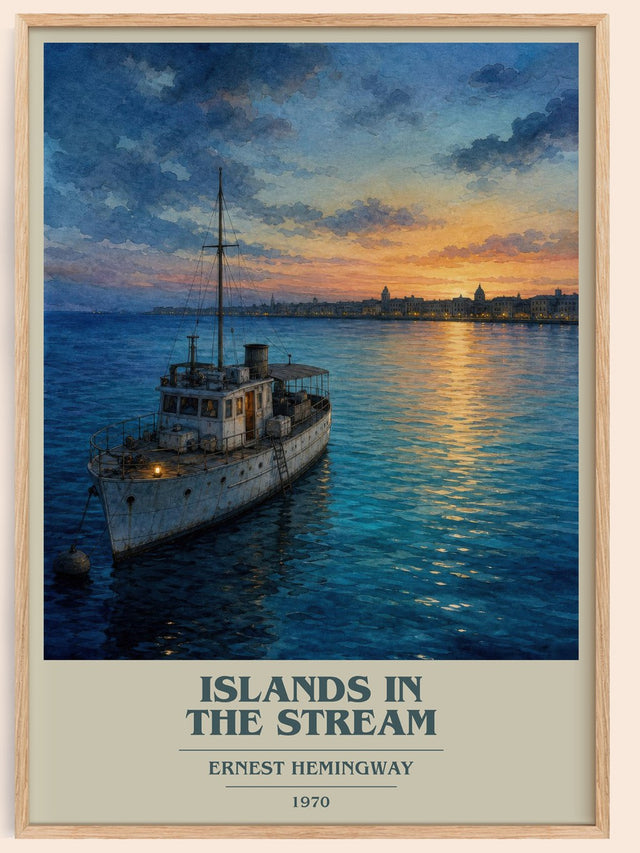 Islands In The Stream Book Cover Poster by Ernest Hemingway
