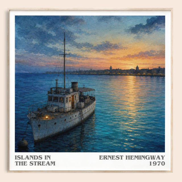 Islands In The Stream Literary Art Print by Ernest Hemingway