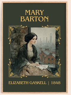 Mary Barton Classic Book Art Print by Elizabeth Gaskell – book poster