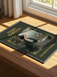 Mary Barton Classic Book Art Print by Elizabeth Gaskell – print on a sunlit desk