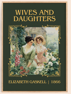 Wives And Daughters Classic Book Art Print by Elizabeth Gaskell – book poster