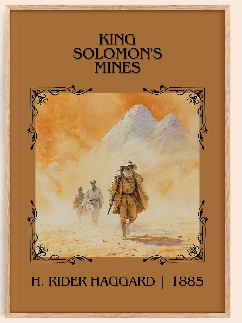King Solomon'S Mines Classic Book Art Print by H. Rider Haggard – book poster