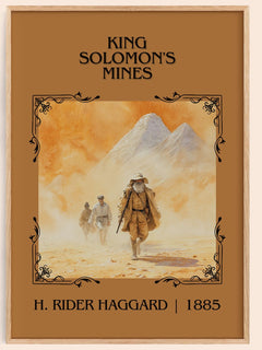King Solomon'S Mines Classic Book Art Print by H. Rider Haggard – book poster