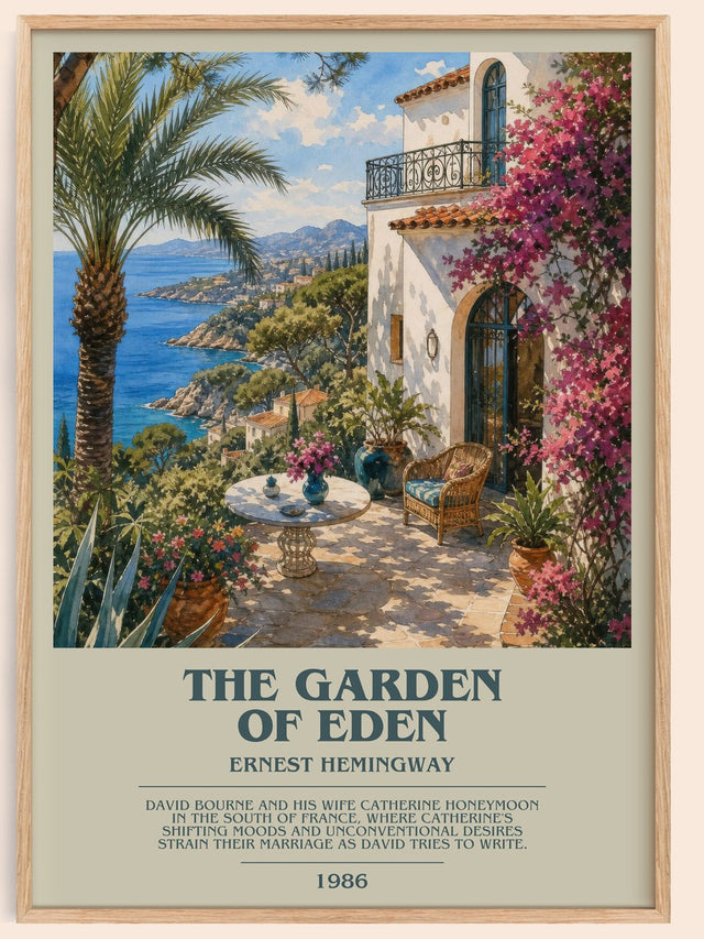 The Garden Of Eden Bookish Wall Art by Ernest Hemingway