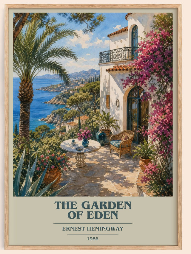 The Garden Of Eden Book Cover Poster by Ernest Hemingway
