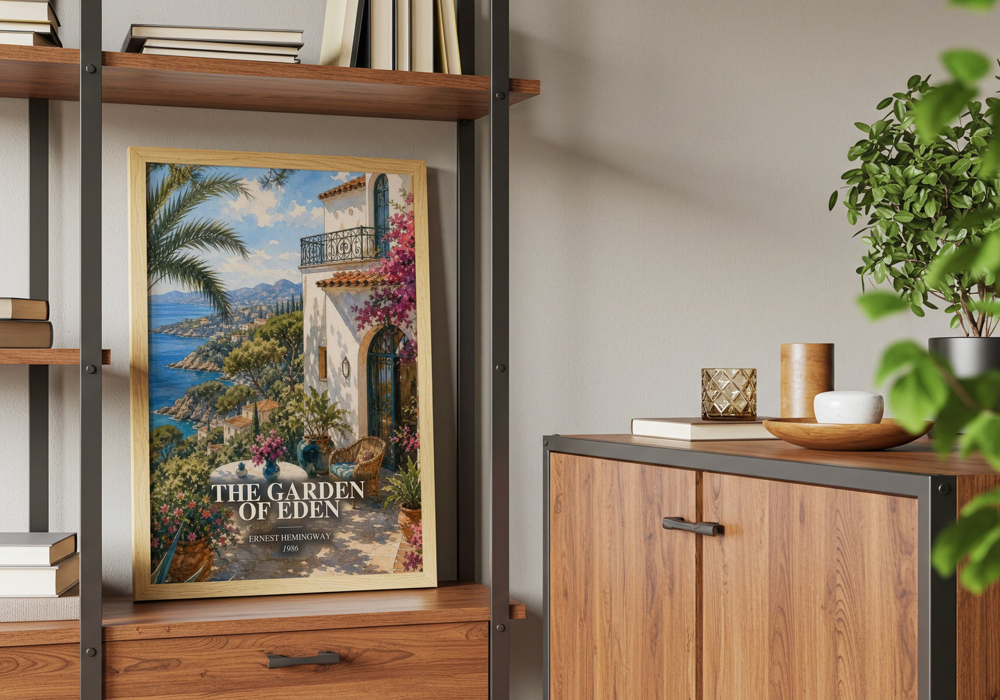 The Garden Of Eden book watercolour illustration paper finish options – matte satin gloss