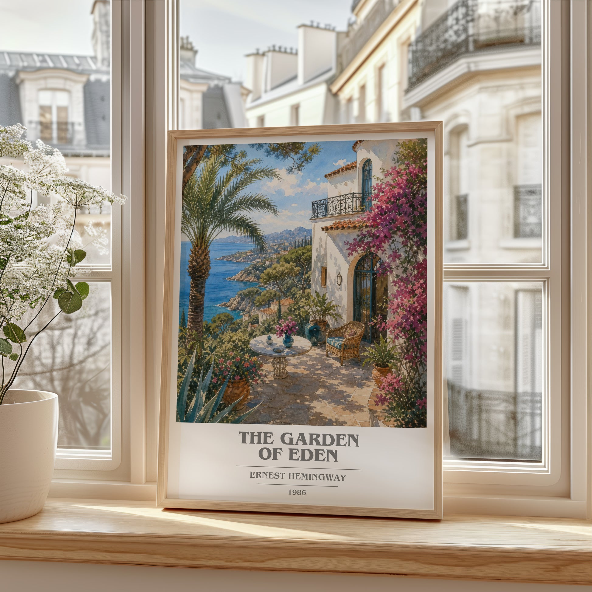 The Garden Of Eden book cover poster colour and style options – Ernest Hemingway book art