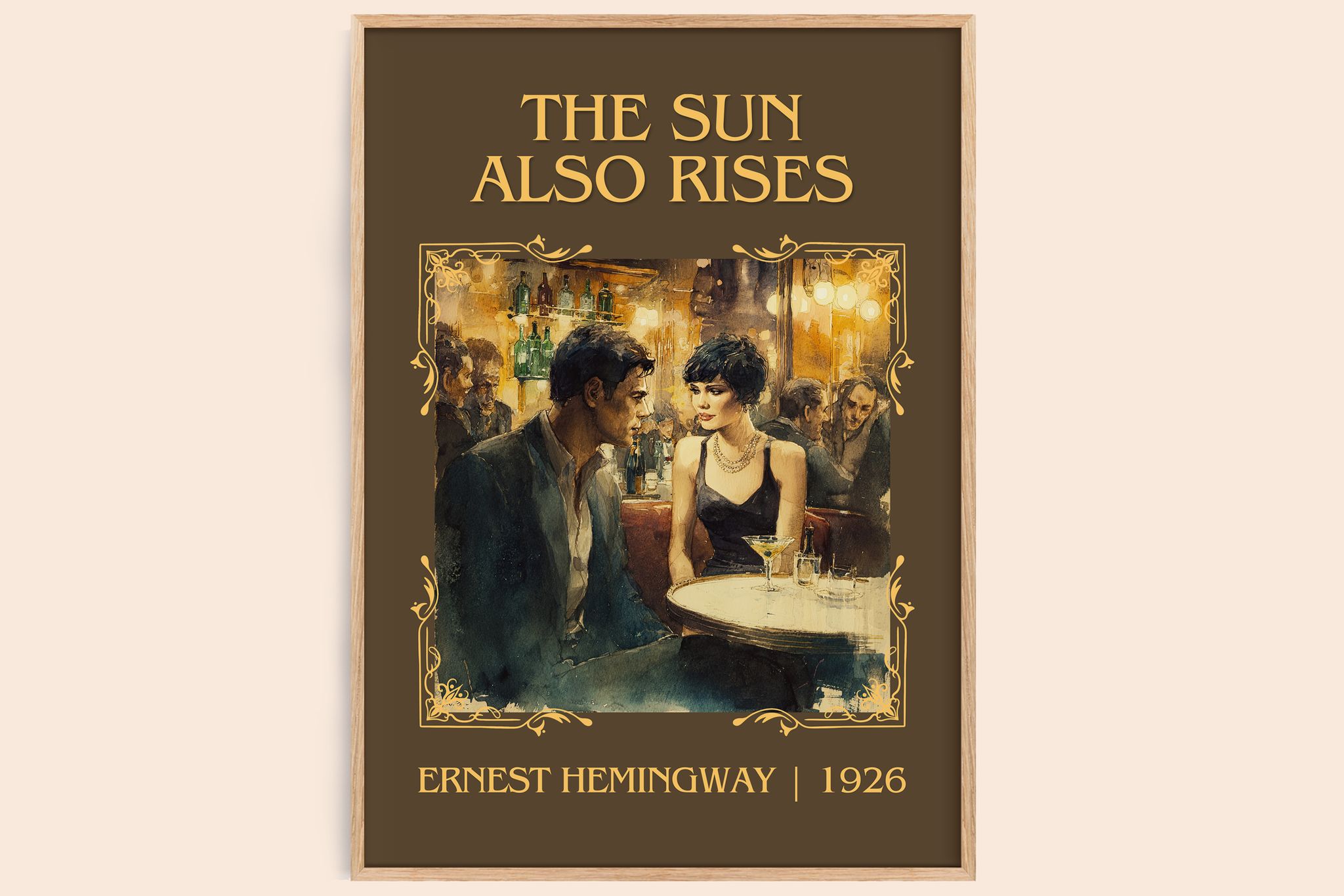 The Sun Also Rises Classic Book Art Print by Ernest Hemingway