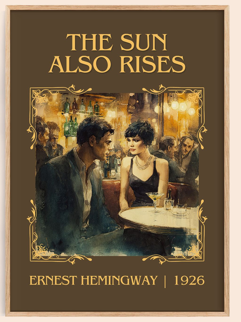The Sun Also Rises Classic Book Art Print by Ernest Hemingway
