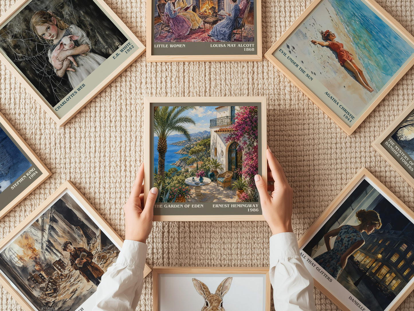 The Garden Of Eden literary book poster framed on wall – literary fiction wall art