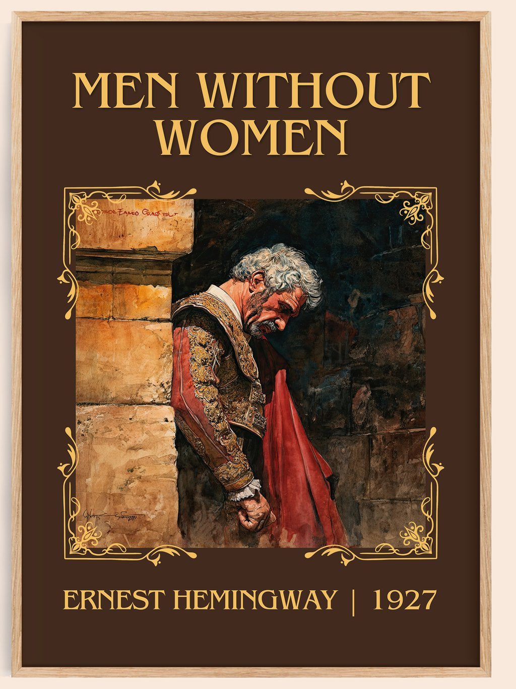 Men Without Women Classic Book Art Print by Ernest Hemingway – book poster