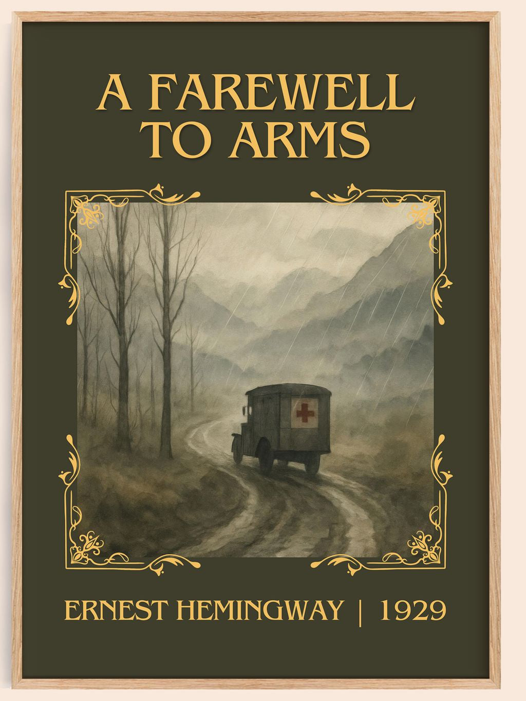 A Farewell To Arms Classic Book Art Print by Ernest Hemingway