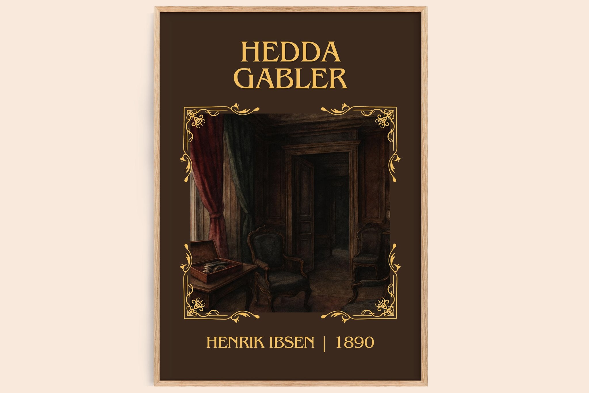 Hedda Gabler Classic Book Art Print by Henrik Ibsen