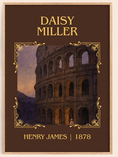 Daisy Miller Classic Book Art Print by Henry James – book poster