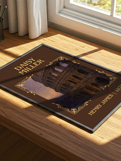 Daisy Miller Classic Book Art Print by Henry James – print on a sunlit desk