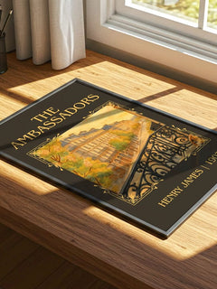 The Ambassadors Classic Book Art Print by Henry James – print on a sunlit desk