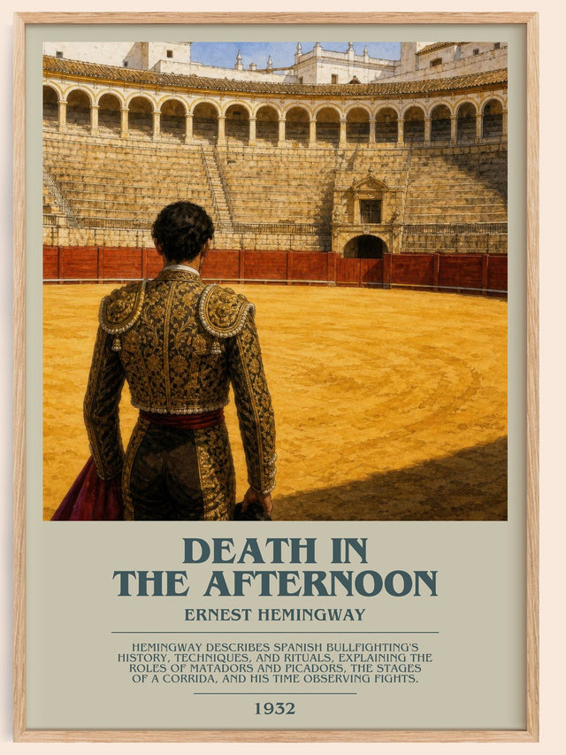 Death In The Afternoon Bookish Wall Art by Ernest Hemingway