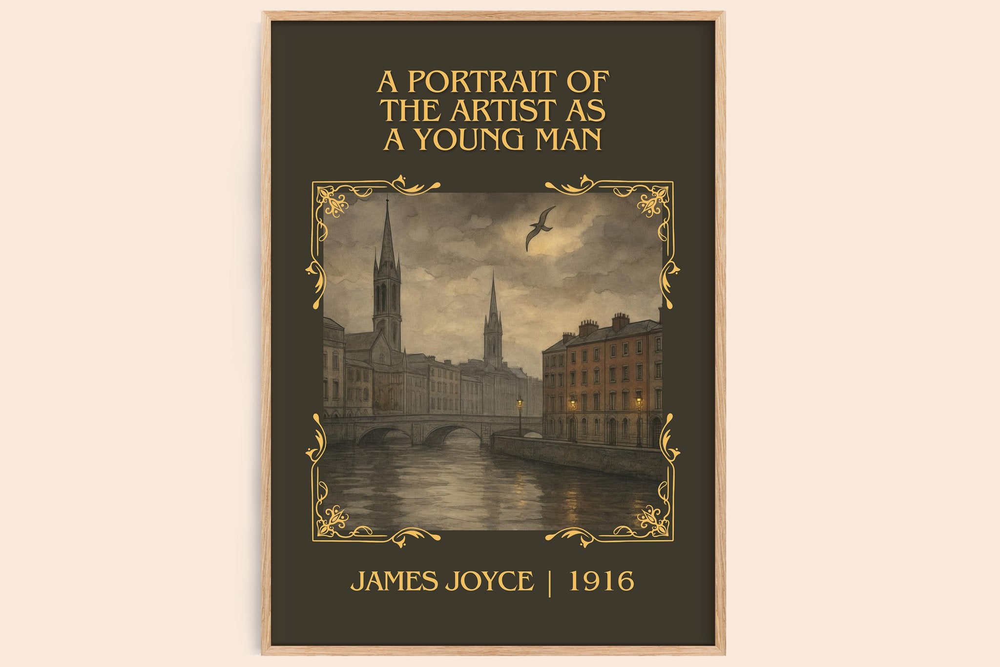 Portrait Of The Artist As A Young Man Classic Book Art Print by James Joyce