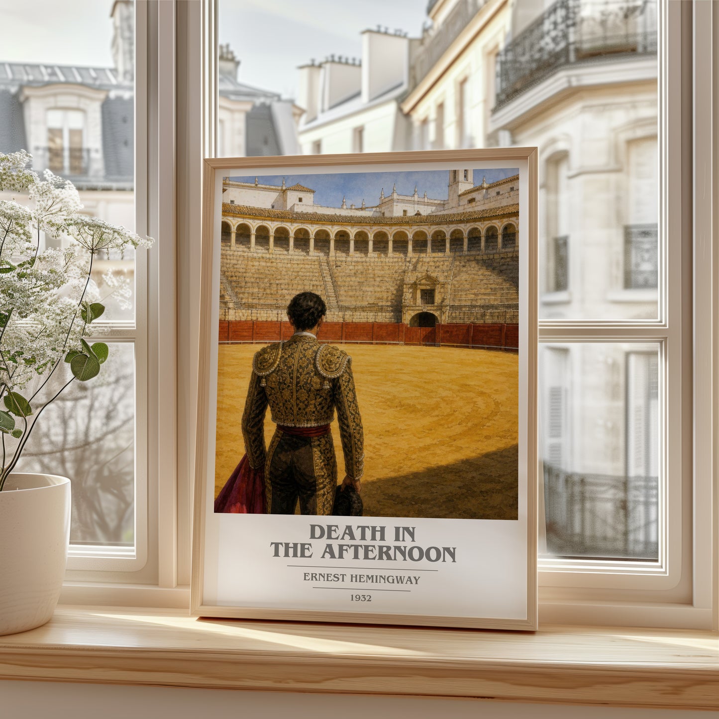 Death In The Afternoon book cover poster colour and style options – Ernest Hemingway book art