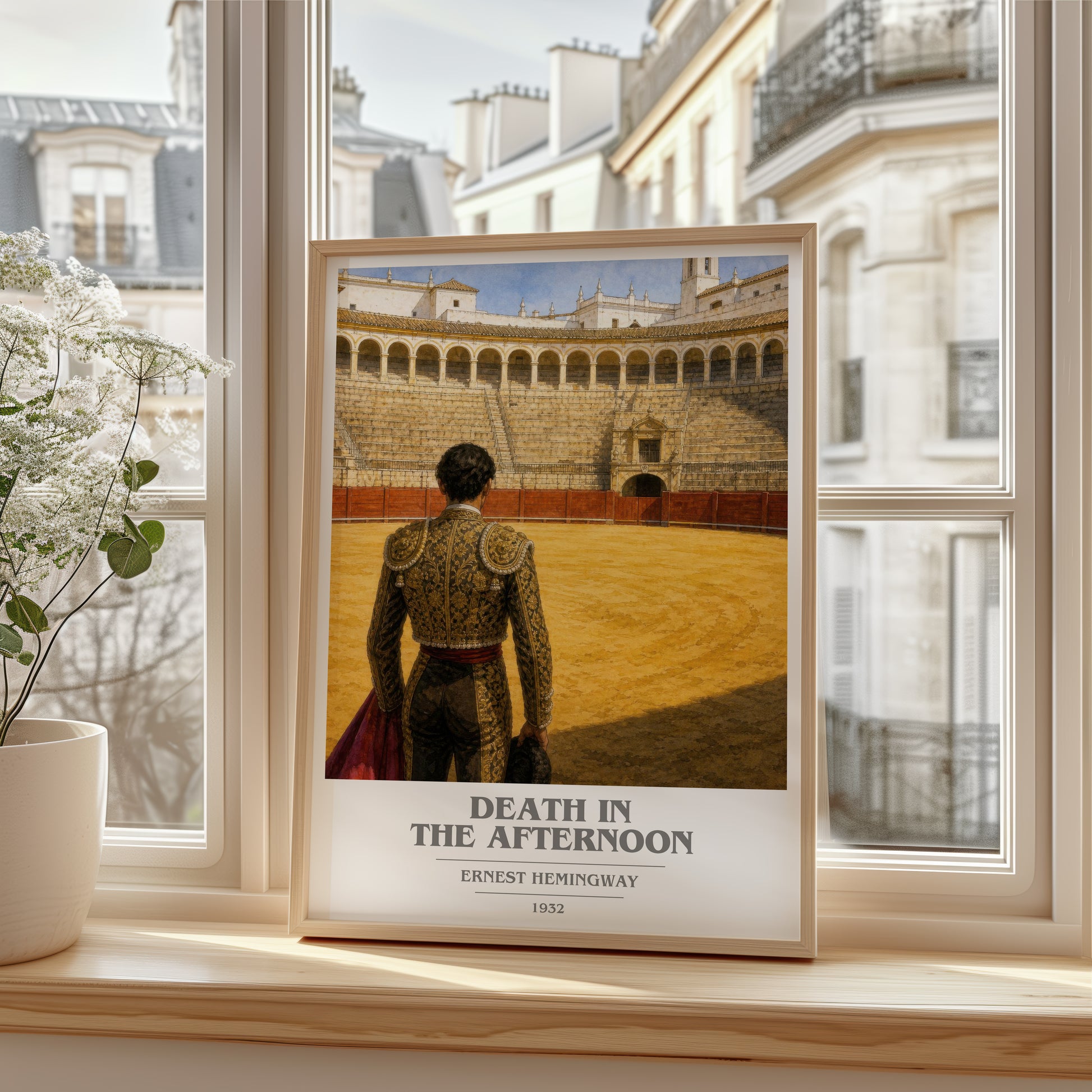 Death In The Afternoon book cover poster colour and style options – Ernest Hemingway book art