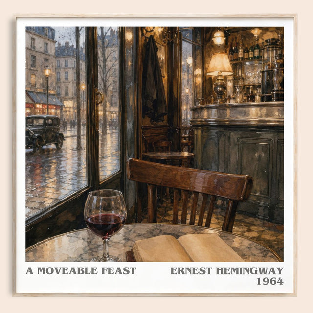 A Moveable Feast Literary Art Print by Ernest Hemingway