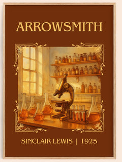 Arrowsmith Classic Book Art Print by Sinclair Lewis – book poster