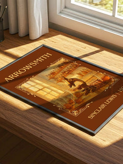 Arrowsmith Classic Book Art Print by Sinclair Lewis – print on a sunlit desk