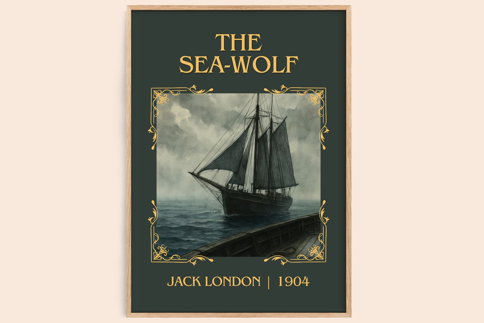 The Sea-Wolf Classic Book Art Print by Jack London