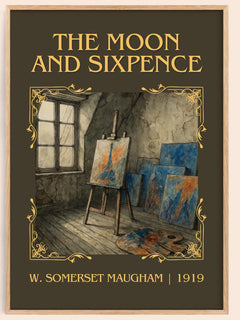 The Moon And Sixpence Classic Book Art Print by W. Somerset Maugham – book poster
