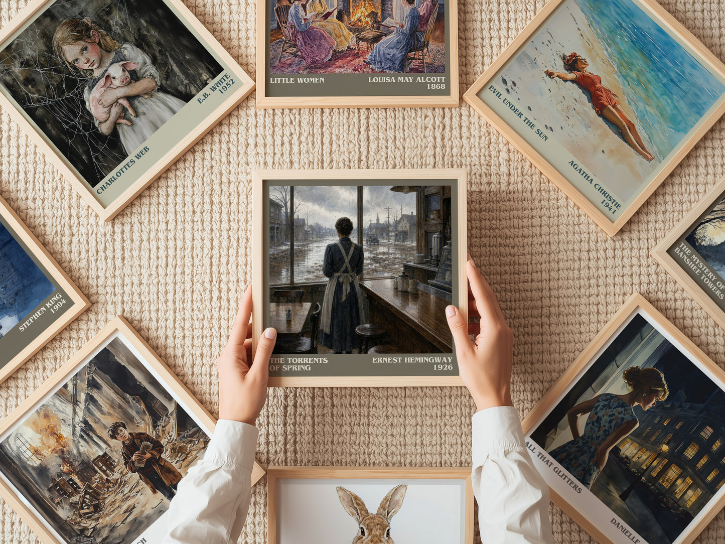 The Torrents Of Spring literary book poster framed on wall – satire wall art