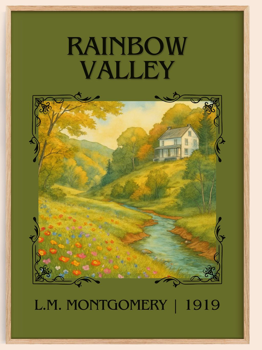 Rainbow Valley Classic Book Art Print by L.M. Montgomery – book poster
