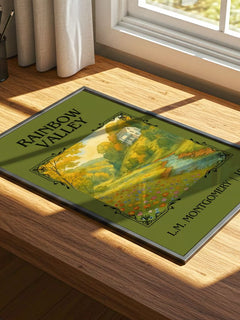Rainbow Valley Classic Book Art Print by L.M. Montgomery – print on a sunlit desk