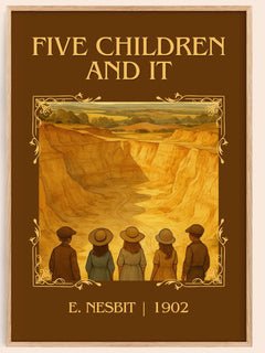 Five Children And It Classic Book Art Print by E. Nesbit – book poster