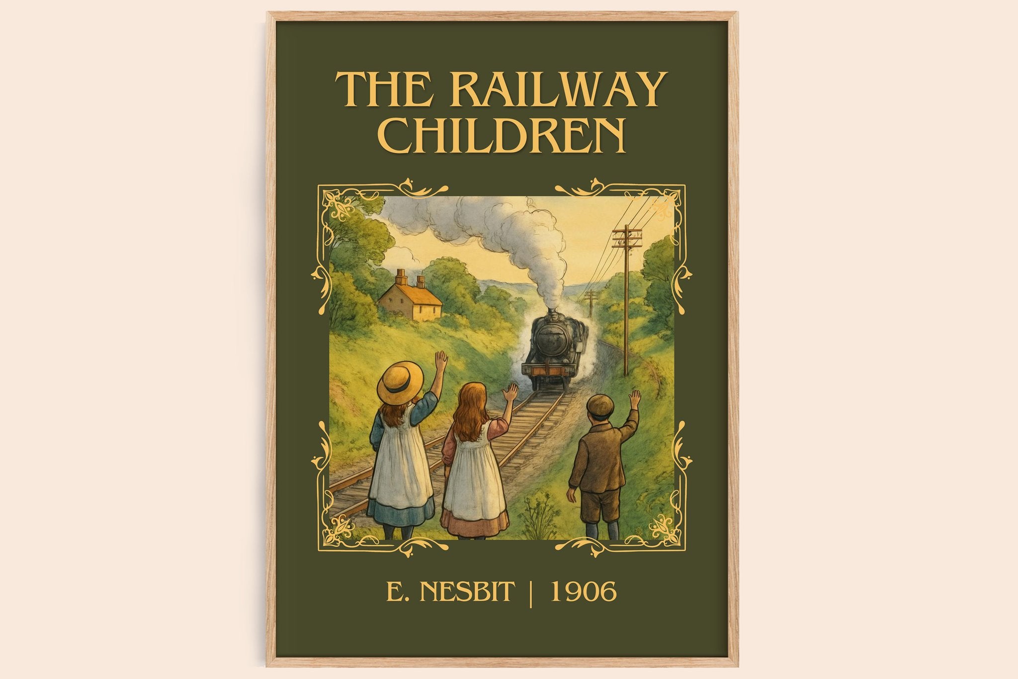 The Railway Children Classic Book Art Print by E. Nesbit