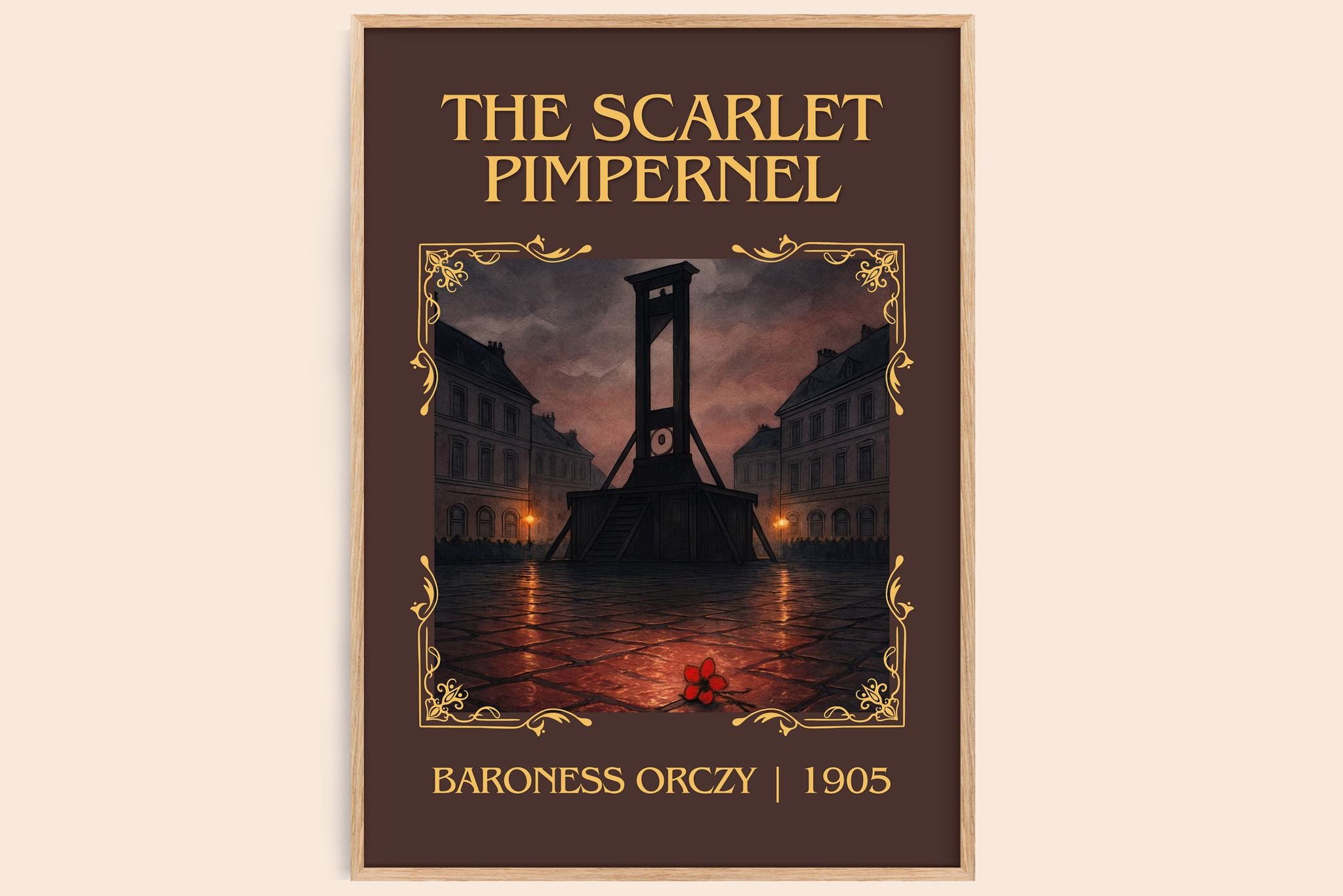 The Scarlet Pimpernel Classic Book Art Print by Baroness Orczy