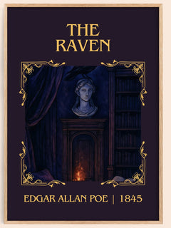 The Raven Classic Book Art Print by Edgar Allan Poe – book poster