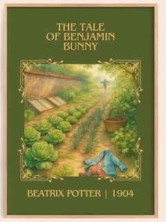 The Tale Of Benjamin Bunny Classic Book Art Print by Beatrix Potter – book poster
