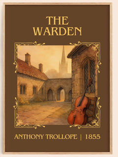 The Warden Classic Book Art Print by Anthony Trollope – book poster
