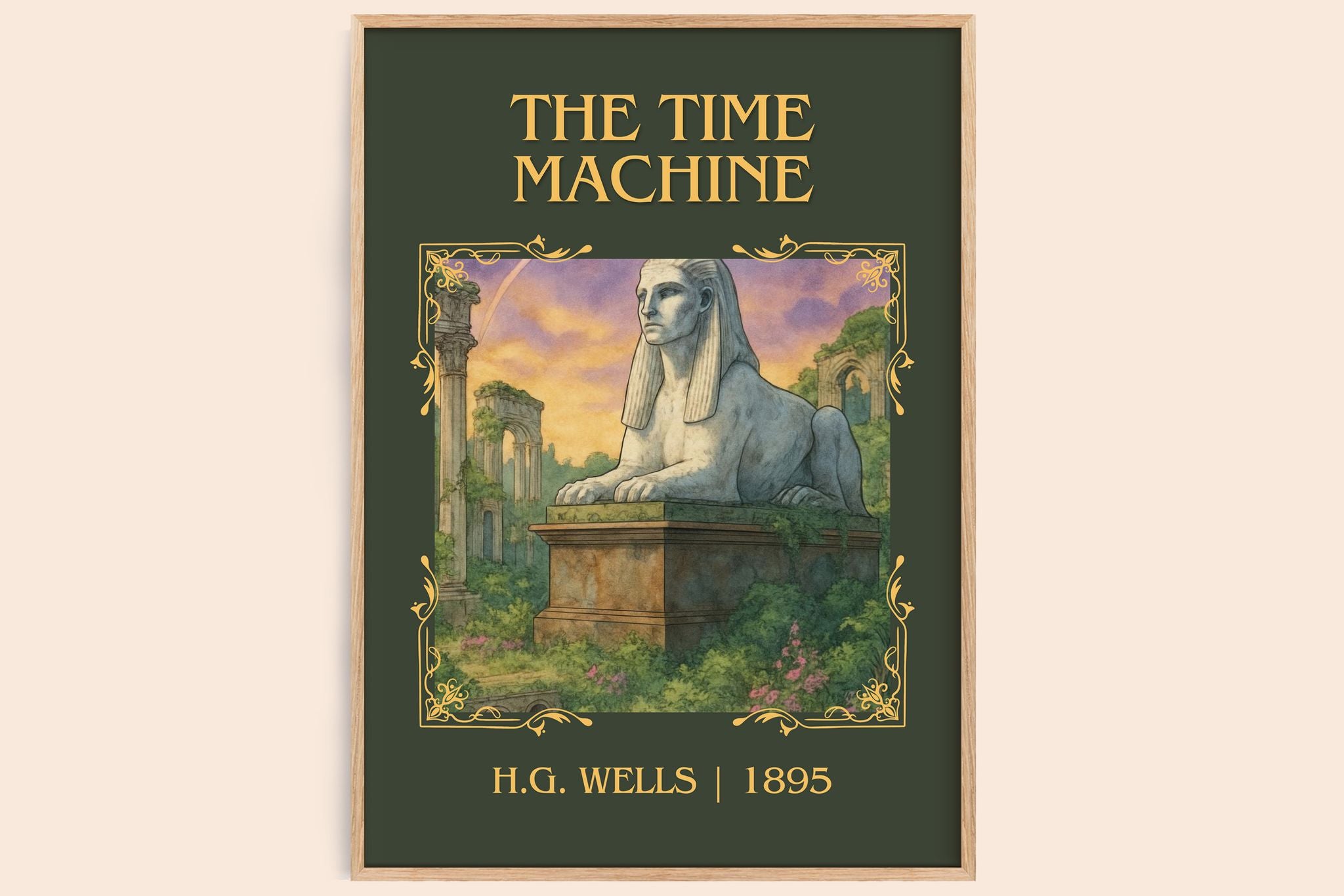 The Time Machine Classic Book Art Print by H.G. Wells