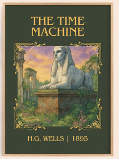 The Time Machine Classic Book Art Print by H.G. Wells – book poster