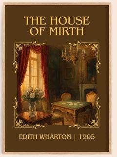 The House Of Mirth Classic Book Art Print by Edith Wharton – book poster