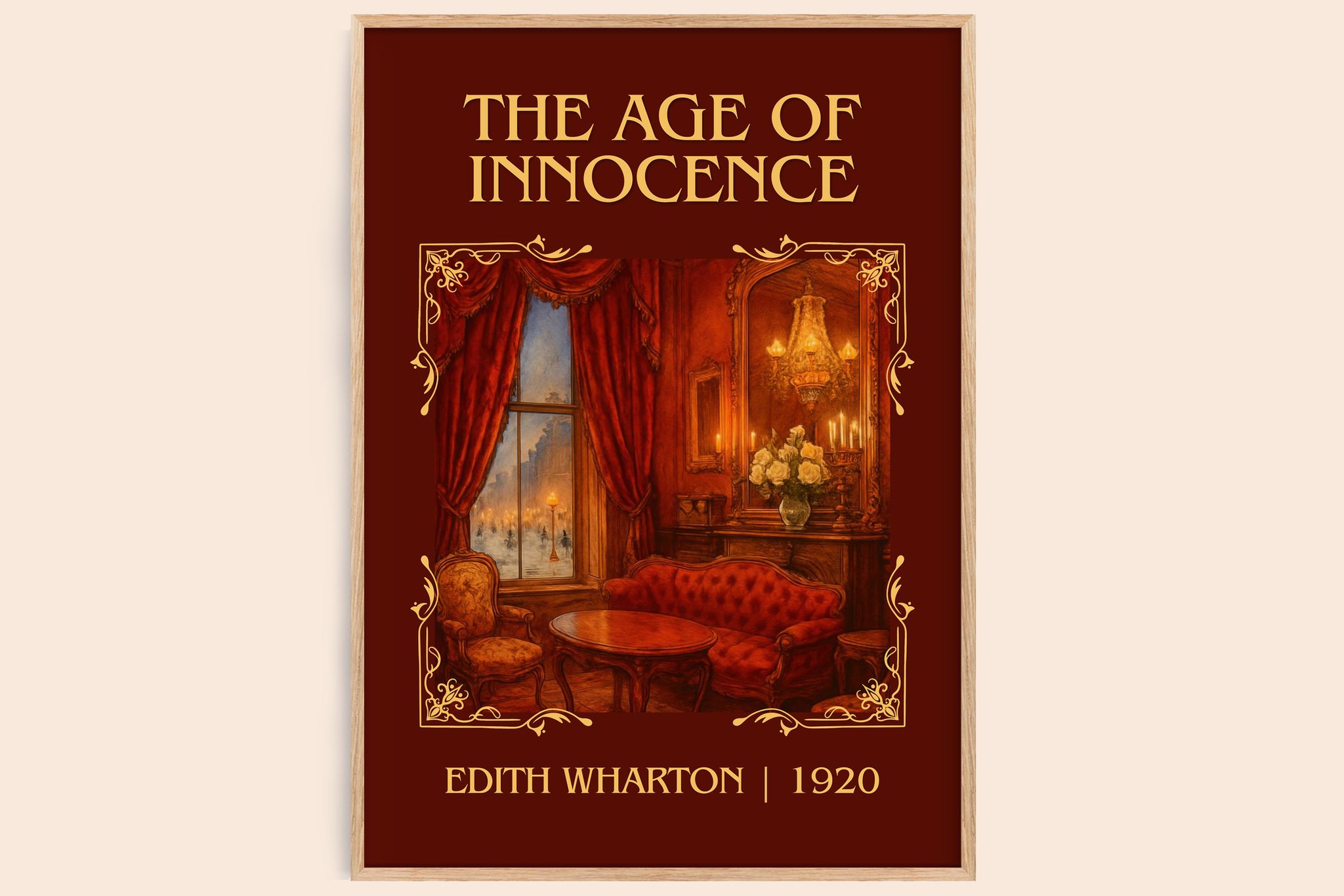 The Age Of Innocence Classic Book Art Print by Edith Wharton
