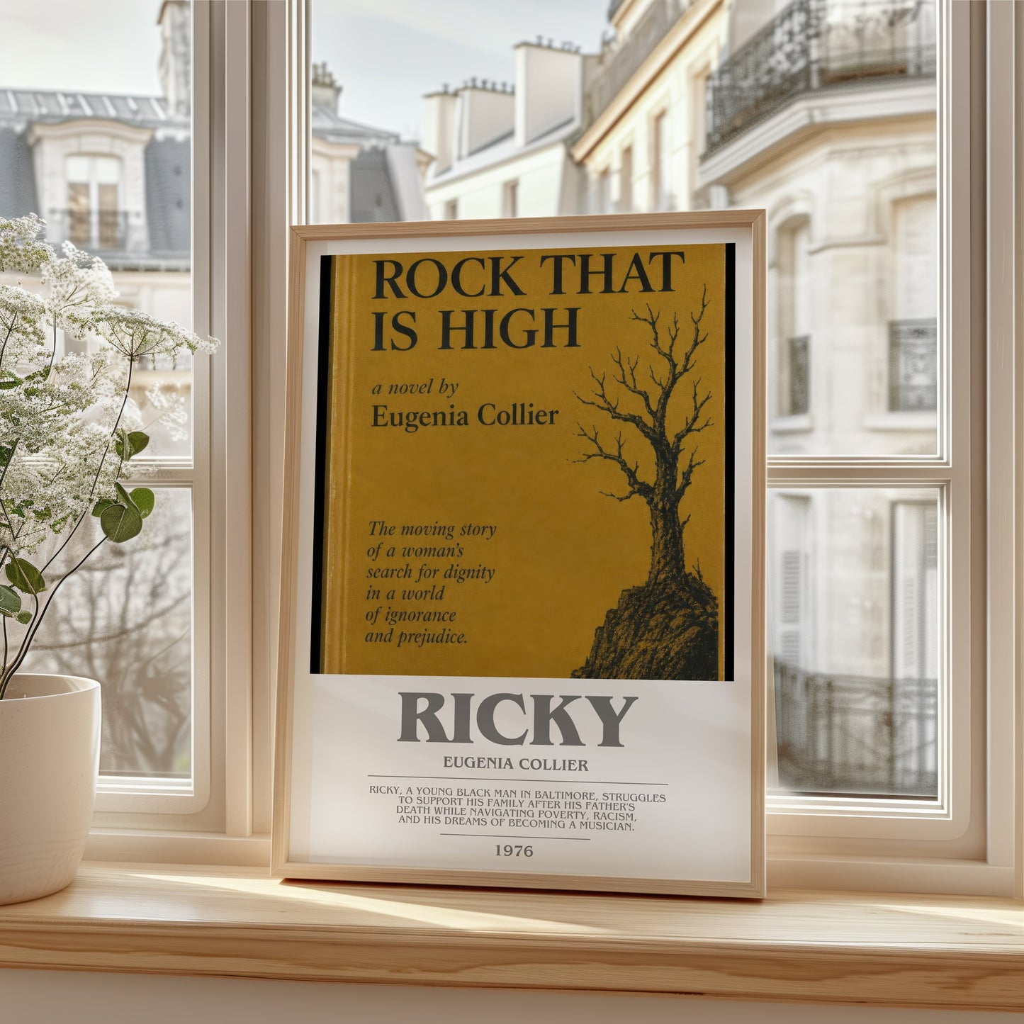Ricky bookish poster colour and style options – Eugenia Collier book art