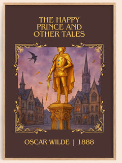 The Happy Prince And Other Tales Classic Book Art Print by Oscar Wilde – book poster