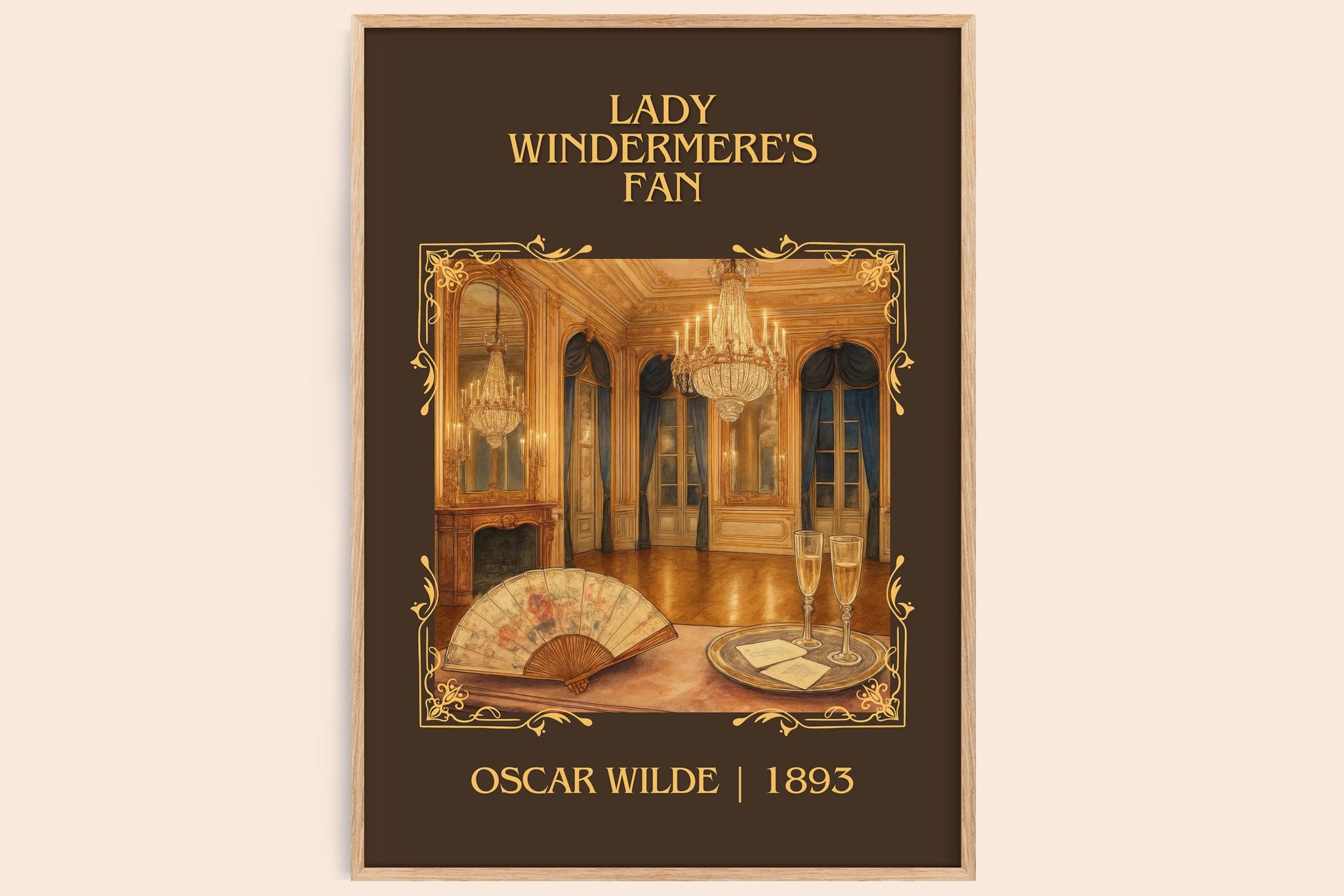 Lady Windermere's Fan Classic Book Art Print by Oscar Wilde