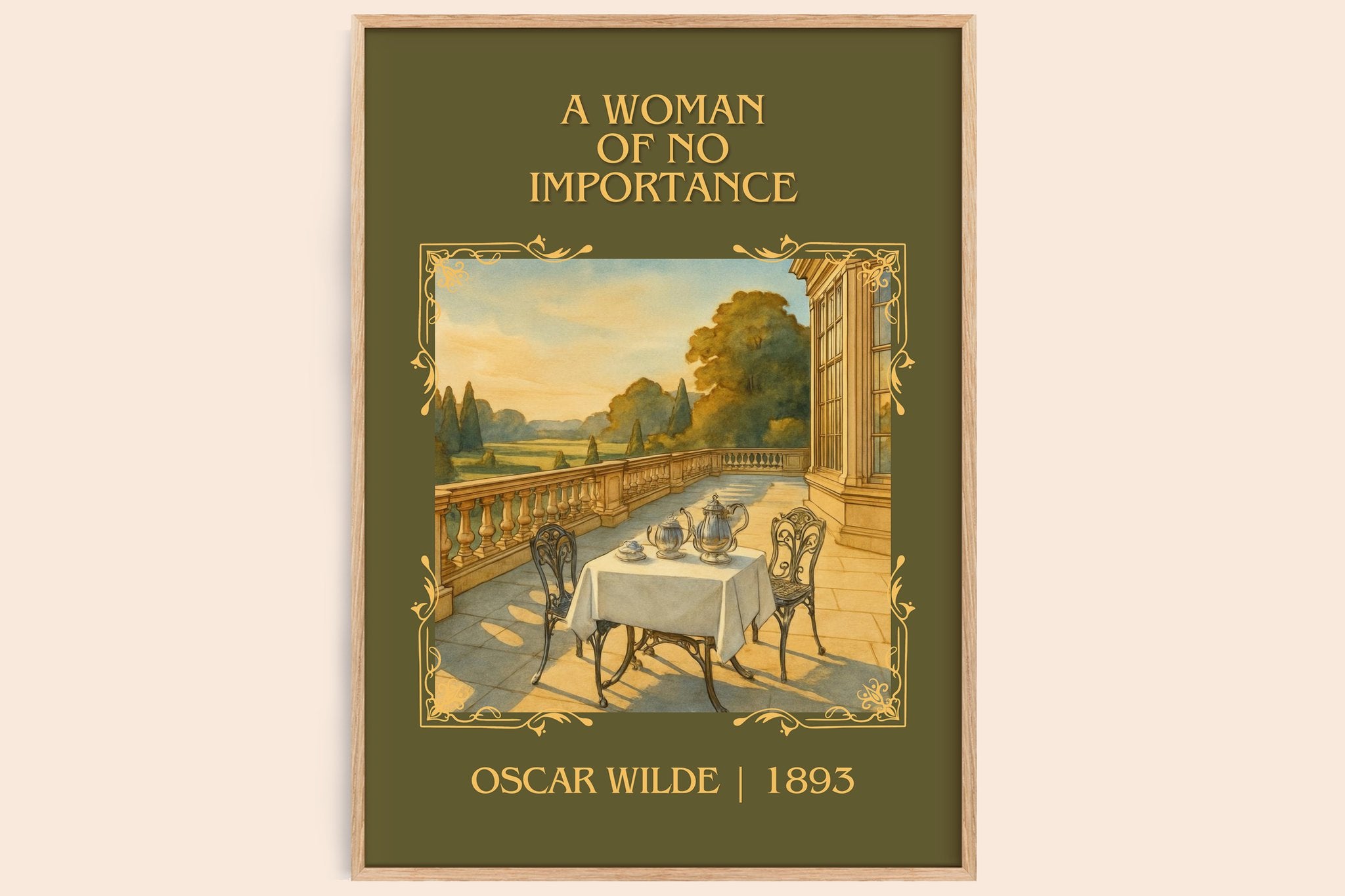 A Woman Of No Importance Classic Book Art Print by Oscar Wilde